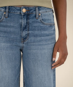 JEAN HR WIDE LEG CLEAN HEM / ABLAZE
