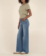 Load image into Gallery viewer, JEAN HR WIDE LEG CLEAN HEM / ABLAZE
