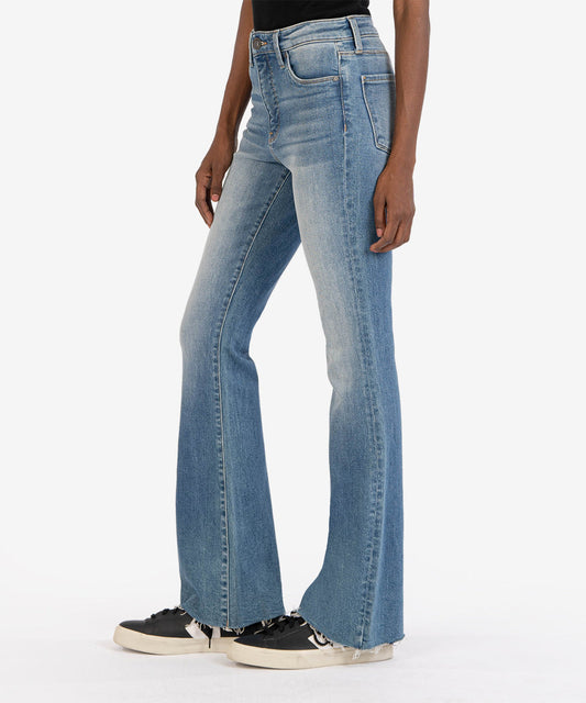 ANA HIGH RISE FAB AB FLARE RAW HEM