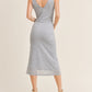 OCEAN BREEZE SIDE TIE MIDI DRESS