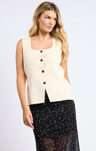 MYRA BUTTON KNIT VEST