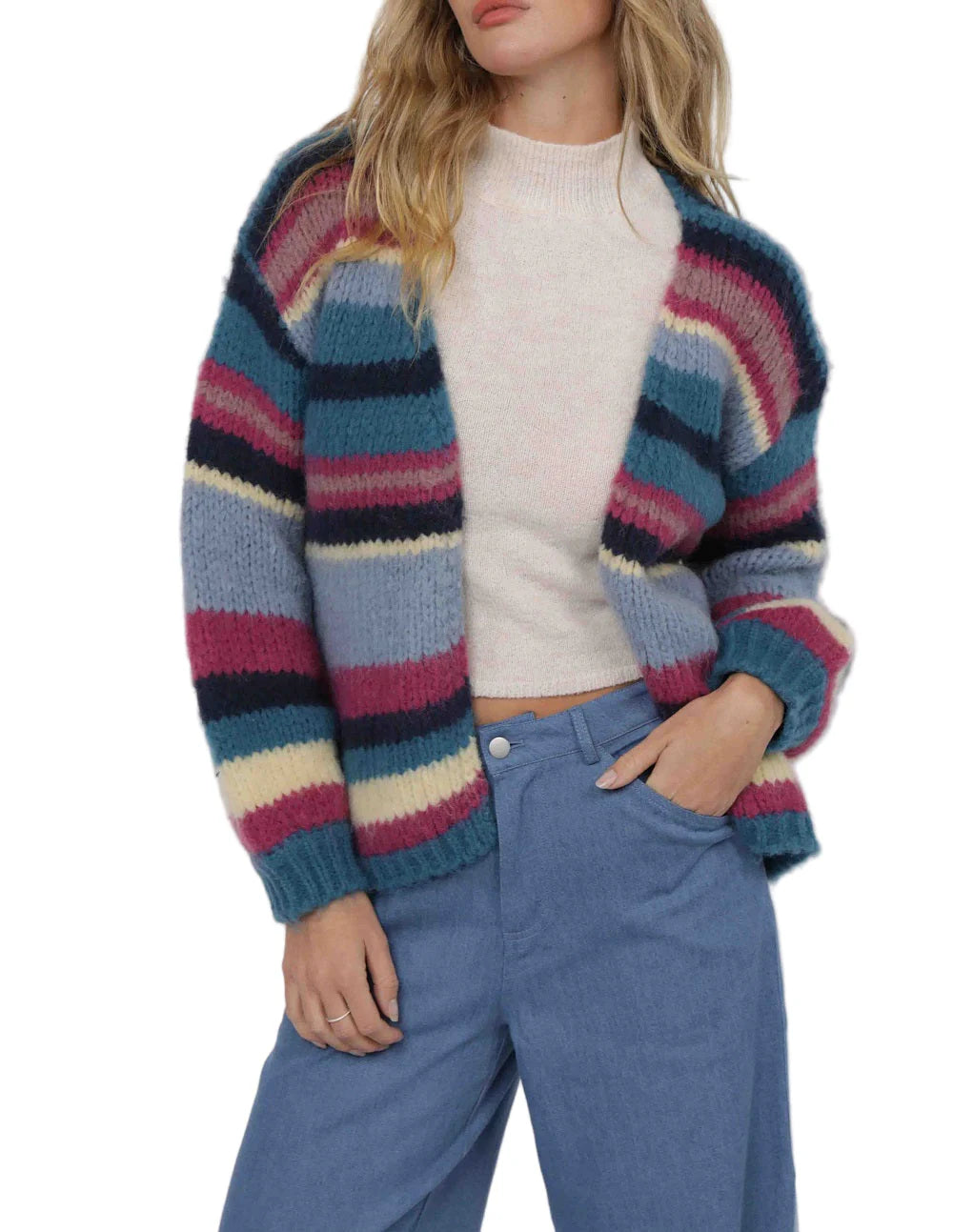 MULTISTRIPE CARDIGAN
