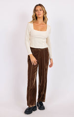 Load image into Gallery viewer, SIMMER SEAMED KNIT TOP
