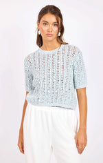 Load image into Gallery viewer, PERUSE SHORT SLEEVE SWEATER
