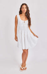 Load image into Gallery viewer, ARIEL MINI DRESS / WHITE
