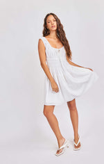 Load image into Gallery viewer, ARIEL MINI DRESS / WHITE
