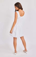 Load image into Gallery viewer, ARIEL MINI DRESS / WHITE

