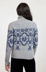 Load image into Gallery viewer, PROVENCE FLORAL JACQUARD SWEATER
