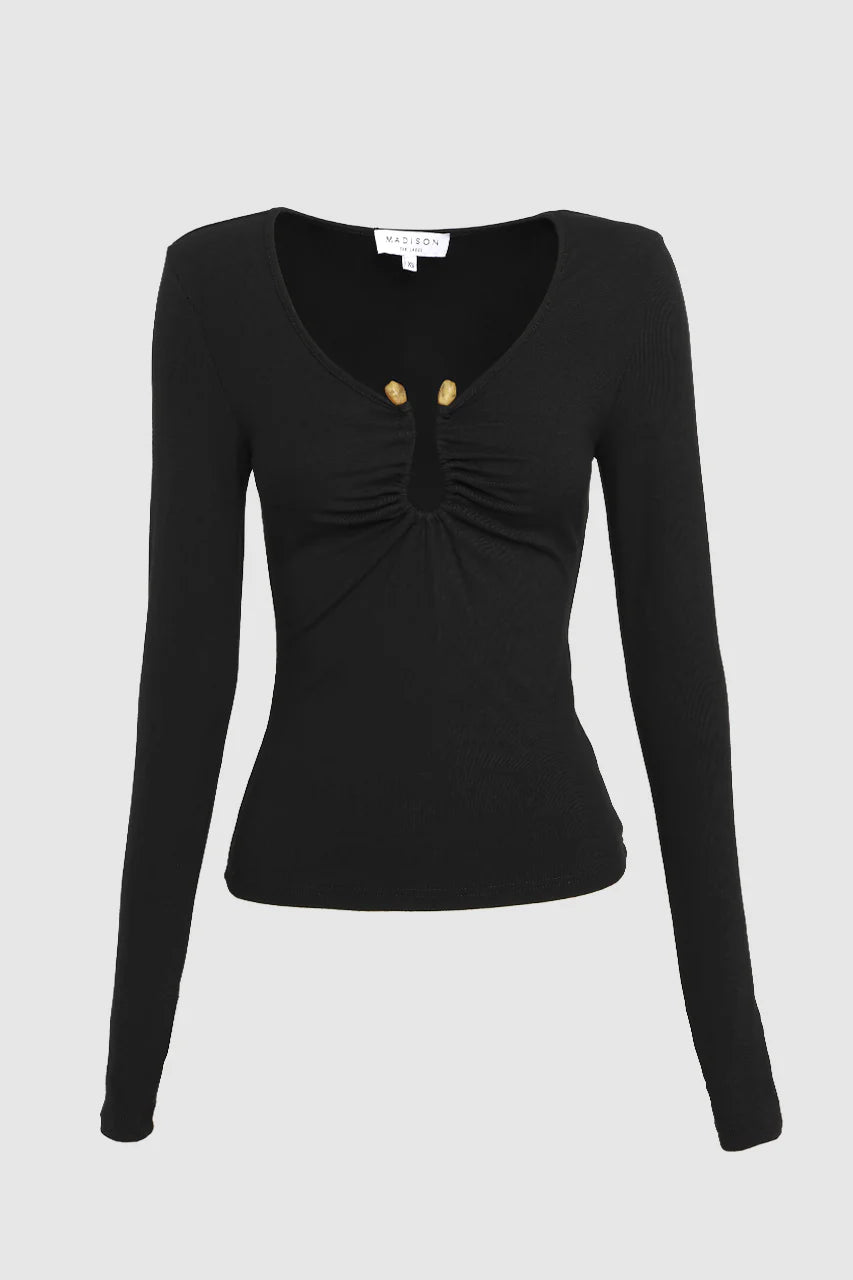 LEANNE TOP / BLACK