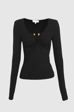 Load image into Gallery viewer, LEANNE TOP / BLACK
