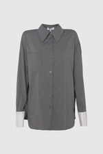 Load image into Gallery viewer, LYON SHIRT STRIPE / CHARCOAL
