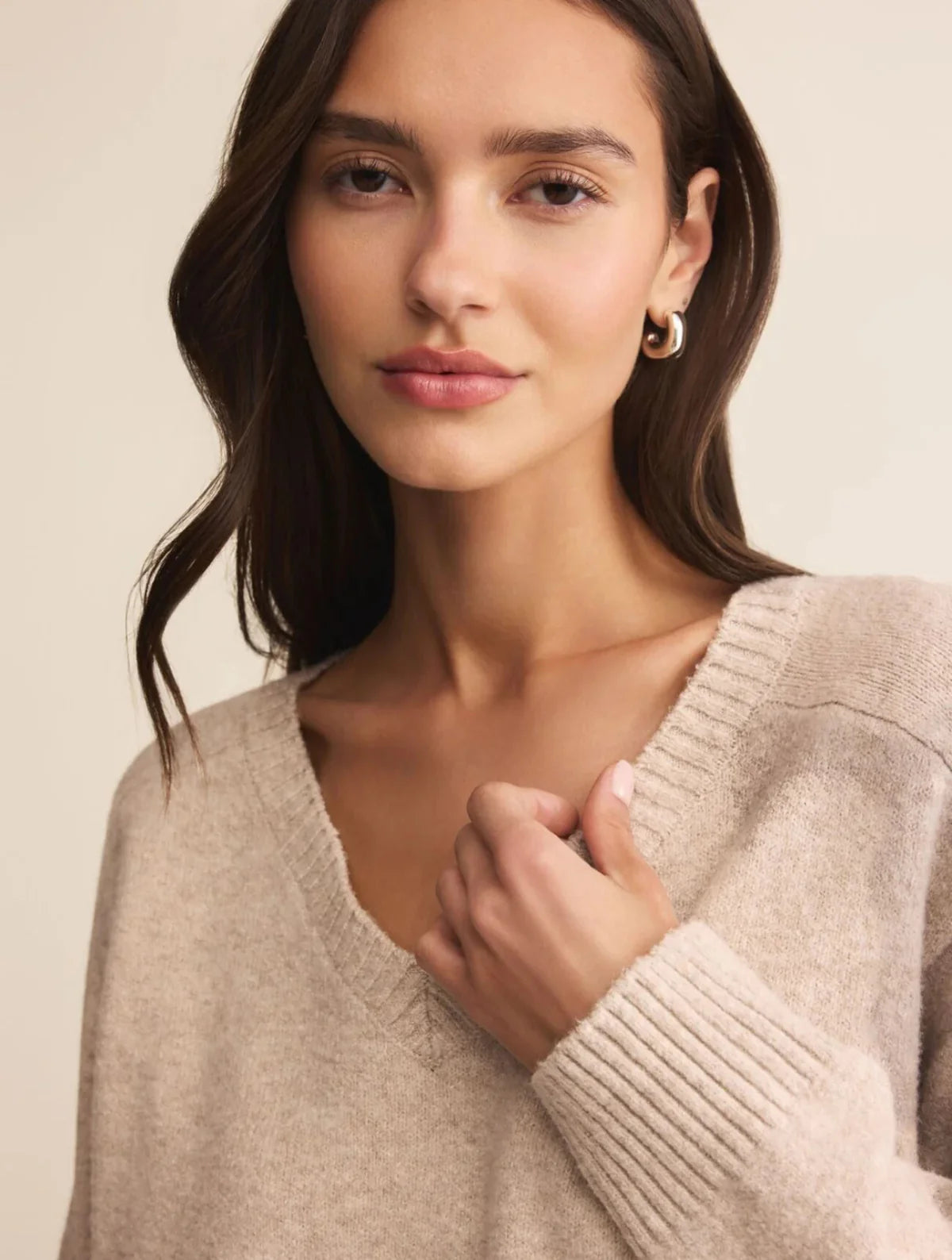 ELOISE SWEATER / NATURAL HEATHER
