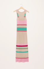 Load image into Gallery viewer, IBIZA STRIPE SWEATER DRESS
