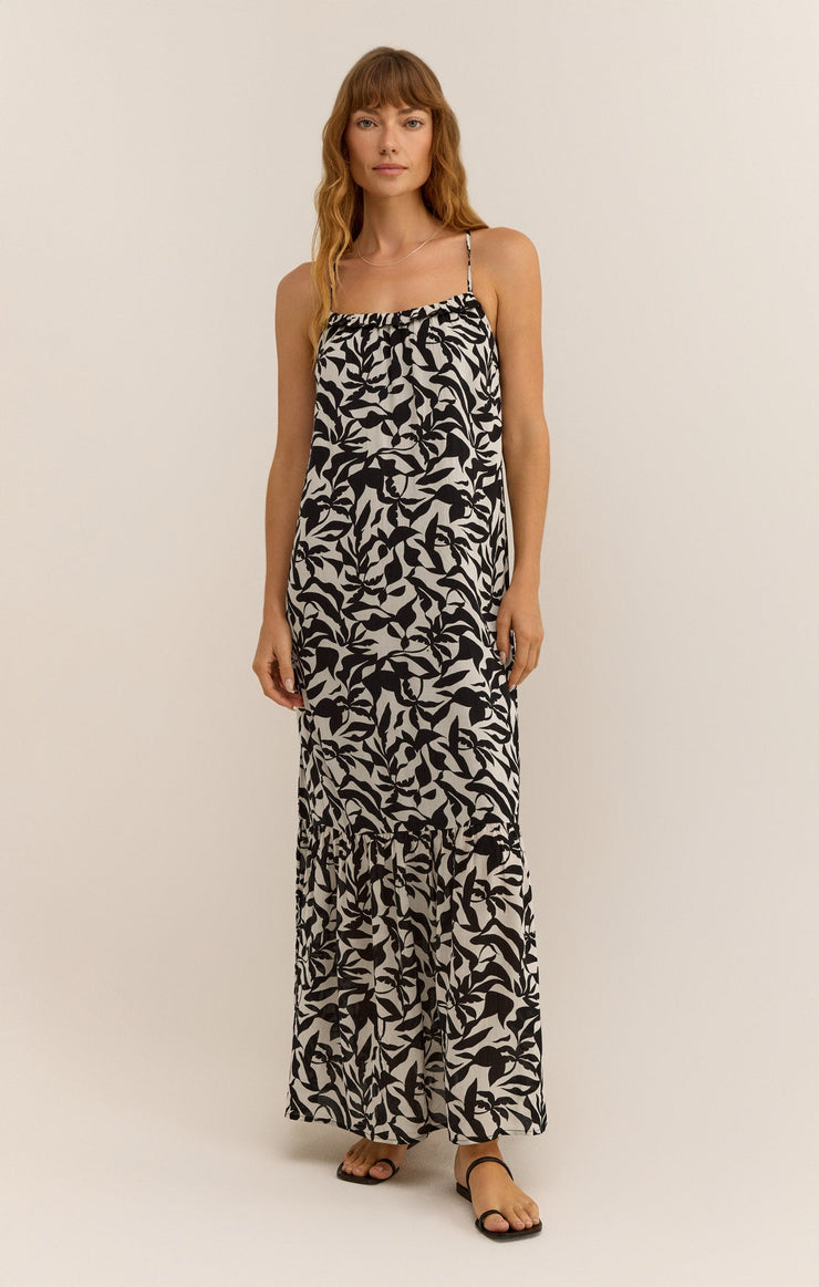 COCKTAIL HOUR LEAF MAXI DRESS