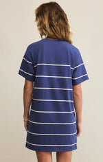 Load image into Gallery viewer, SWAY STRIPE MINI TEE DRESS
