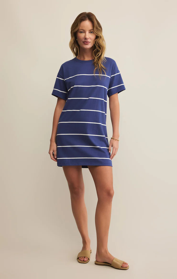 SWAY STRIPE MINI TEE DRESS