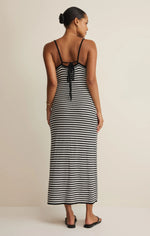 Load image into Gallery viewer, MAJESTIC STRIPED MIDI DRESS
