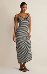 Load image into Gallery viewer, MAJESTIC STRIPED MIDI DRESS
