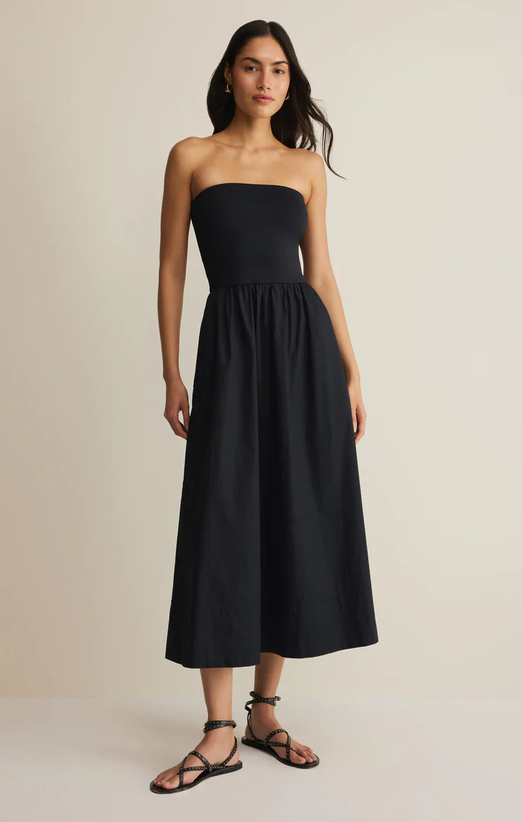 Black Raiment SUNSOUGHT STRAPLESS MIDI DRESS / BLACK – Raiment Loft
