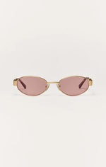 Load image into Gallery viewer, PALISADES POLARIZED SUNGLASSES / GOLD-PINK

