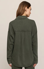 Load image into Gallery viewer, ALL DAY KNIT JACKET / CLASSIC OLIVE
