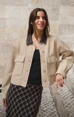 Load image into Gallery viewer, REY CROPPED CHORE JACKET
