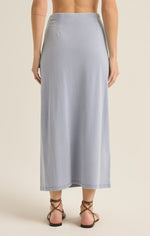 Load image into Gallery viewer, SHILO KNIT DENIM SKIRT / WASHED INDIGO
