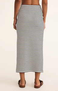 AINSLIE STRIPE MIDI SKIRT