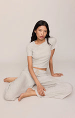 Load image into Gallery viewer, WAFFLE PANT / HEATHER GREY
