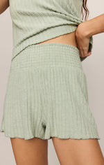Load image into Gallery viewer, DAWN SMOCKED CLOUD SHORT / AQUA
