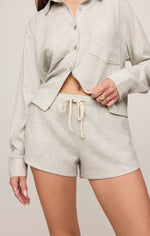 Load image into Gallery viewer, WAFFLE SHORT / FEATHER GREY
