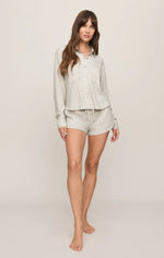 Load image into Gallery viewer, WAFFLE SHORT / FEATHER GREY
