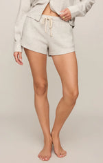 Load image into Gallery viewer, WAFFLE SHORT / FEATHER GREY
