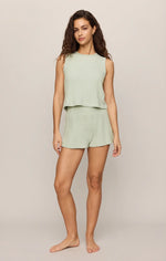 Load image into Gallery viewer, SLOANE RIB TANK / AQUA
