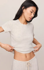 Load image into Gallery viewer, WAFFLE TEE / FEATHER GREY
