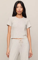 Load image into Gallery viewer, WAFFLE TEE / FEATHER GREY
