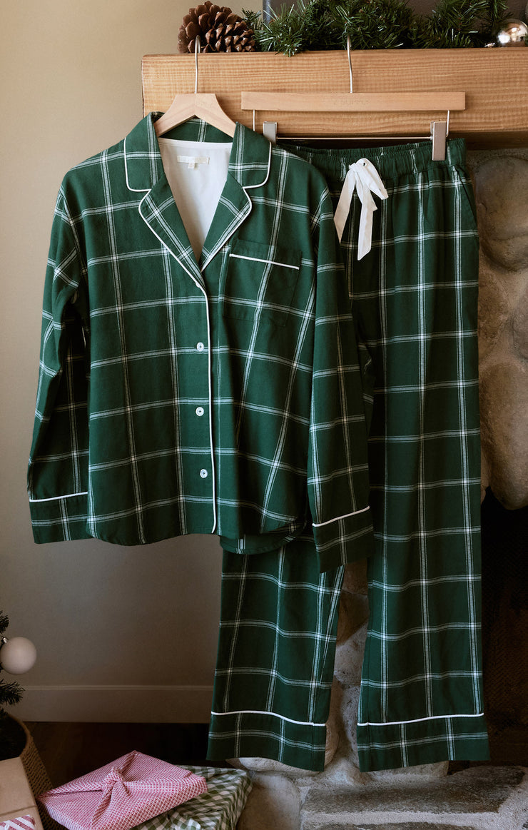 DREAMER PLAID FLANNEL SET