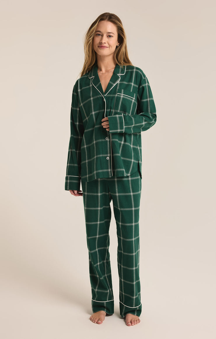 DREAMER PLAID FLANNEL SET