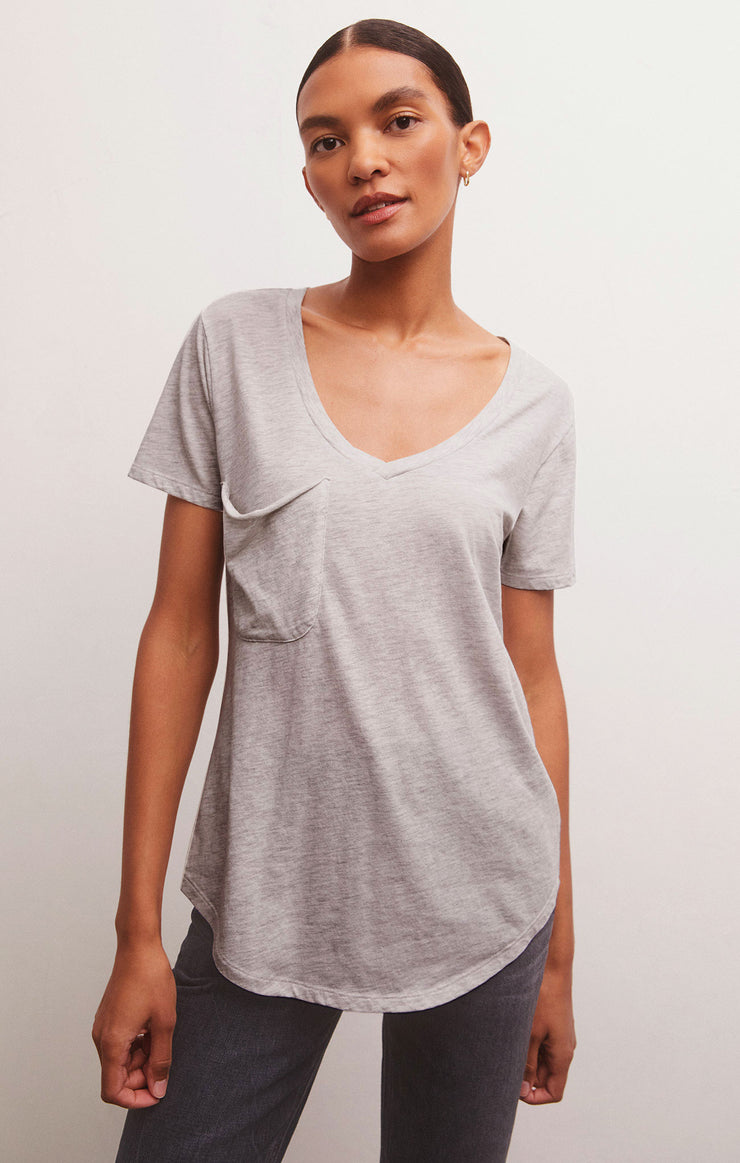 THE POCKET TEE / LIGHT GREY
