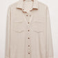 WFH MODAL SHIRT JACKET / LIGHT OATMEAL