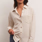WFH MODAL SHIRT JACKET / LIGHT OATMEAL