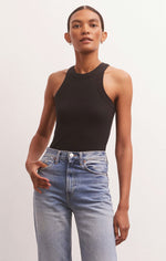 Load image into Gallery viewer, LILY RIB TANK / BLACK
