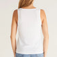 PIA SOFT V-NECK TANK / WHITE