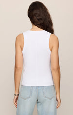 Load image into Gallery viewer, SIRENA RIB TANK / WHITE

