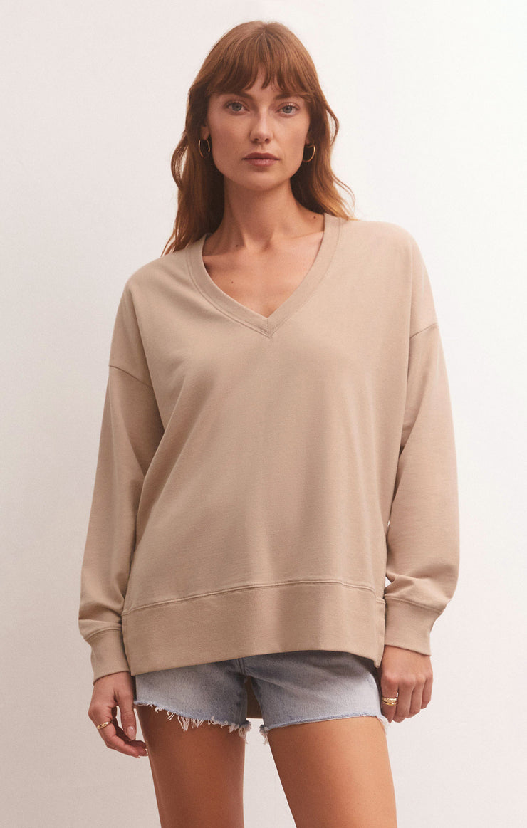 MODERN WEEKENDER V-NECK / BIRCH