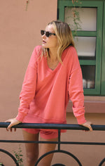 Load image into Gallery viewer, MODERN V-NECK WEEKENDER / PERSIMMON
