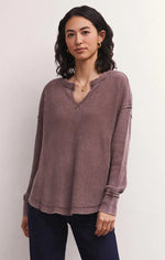 Load image into Gallery viewer, DRIFTWOOD THERMAL LS TOP / DARK TRUFFLE
