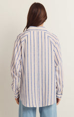 Load image into Gallery viewer, PERFECT LINEN STRIPE TOP
