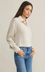 Load image into Gallery viewer, DEL MAR COTTON GAUZE STRIPED SHIRT
