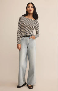 PRISTINE RIB STRIPE TEE